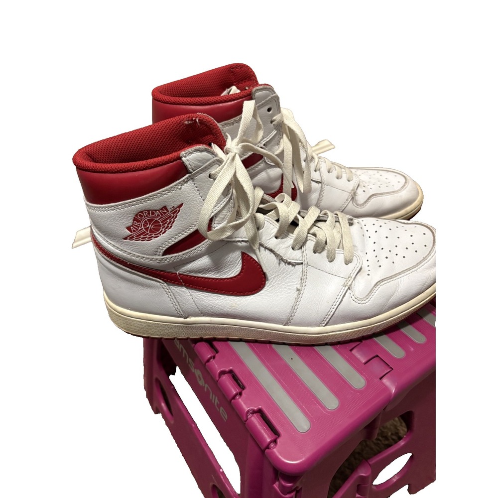 Air Jordan Retro 1 Red/White Men's Size 13